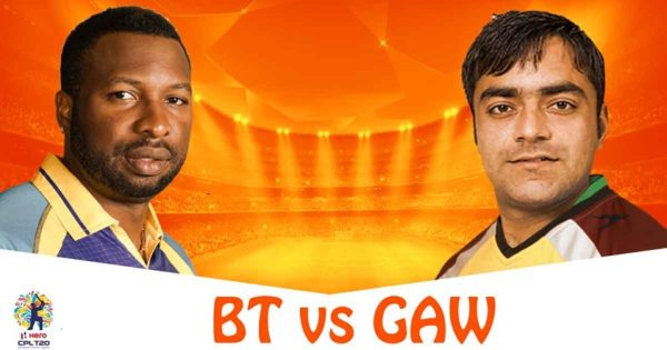 BT vs GAW Live Stream 22nd Match of CPL 2018 - Barbados Tridents vs Guyana Amazon Warriors