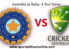 4 Test Series Australia tour of India