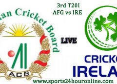 AFG vs IRE 3rd T20I Live Cricket Score