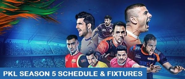 Pro Kabaddi League 2017 Schedule