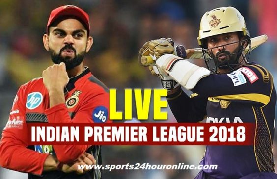 RCB vs KKR Live Stream 29th Match of Vivo IPL 2018