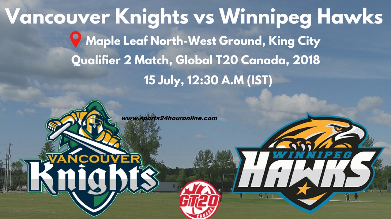 VCK vs WPH Live Streaming Qualifier 2 - Global T20 Canada 2018