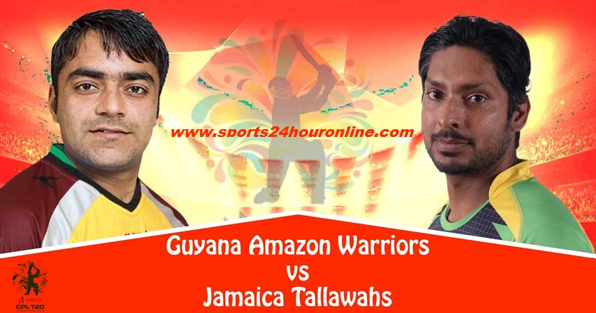JT vs GAW Live Streaming 11th Match of Caribbean Premier League 2018