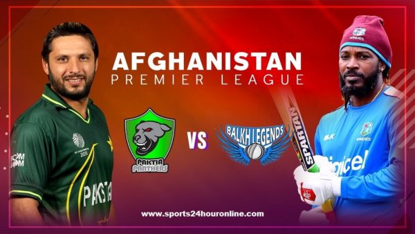 Balkh Legends vs Paktia Panthers Live Streaming APL 2018